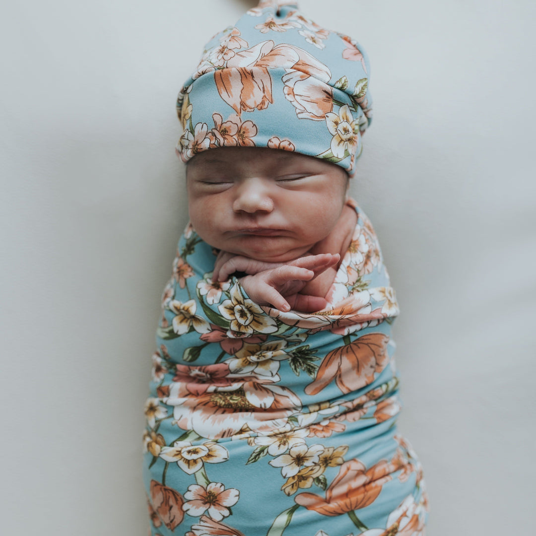 Spring Garden Swaddle Blanket Set