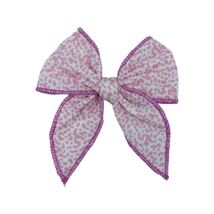 Swanky Bow - Pink Spots