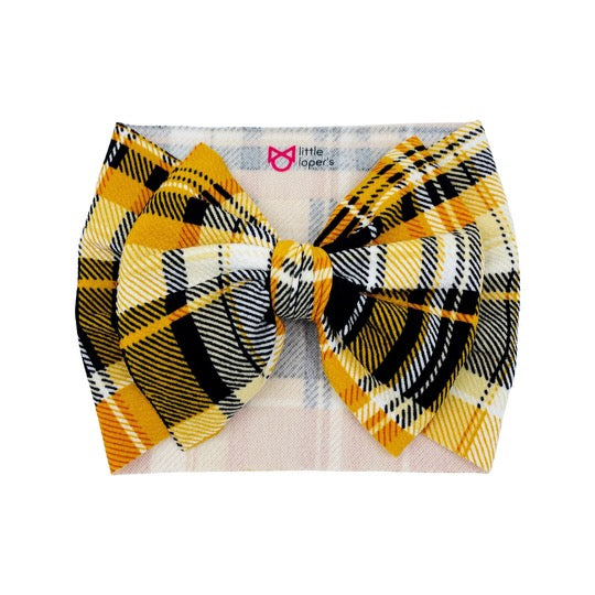 Mustard Plaid Headwrap