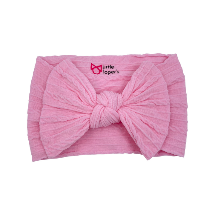 Cable Knit Knot Bows