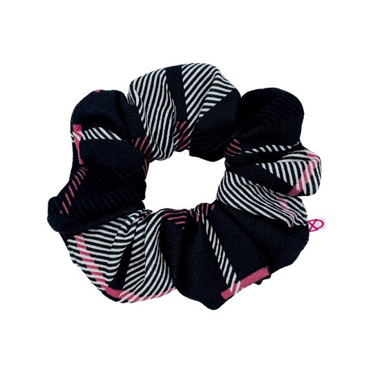 Pink Winter Plaid Scrunchie