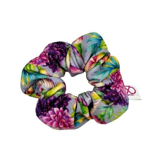 Mockingbird Floral Scrunchie