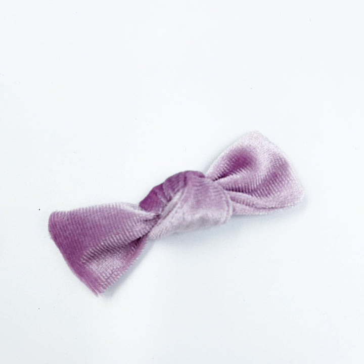 LITTLE KNOTTY BOW VELVET CLIP