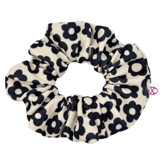 Pansy Floral Scrunchie