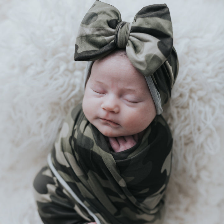 Camo Moss Swaddle Blanket Set