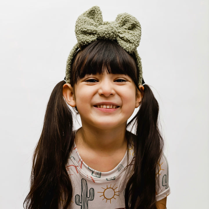 Olive Green Extra Fancy Butterfly Headband