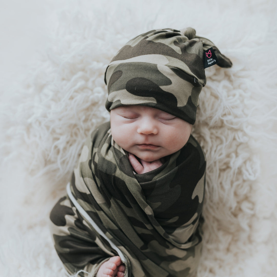 Camo Moss Swaddle Blanket Set