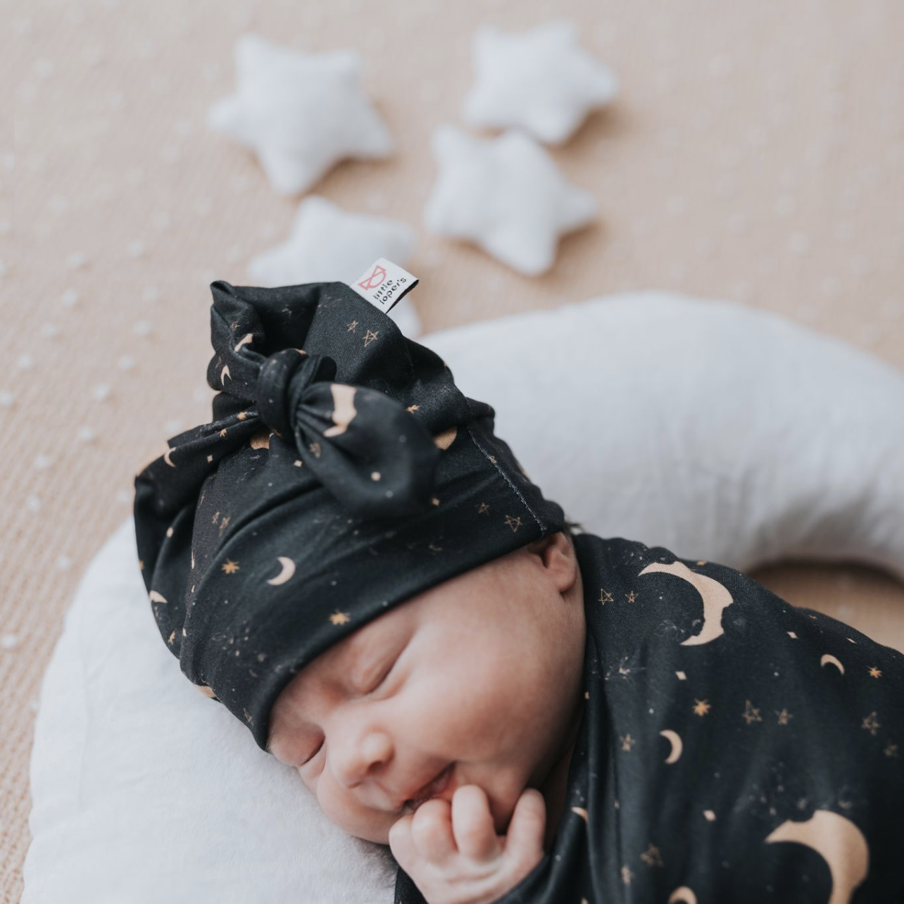 Crescent Moon Swaddle Blanket Set
