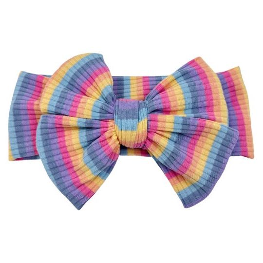 Rainbow Ribbed Stripes Headwrap