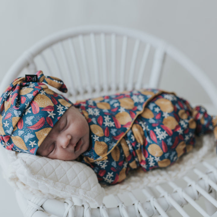 Lemon Garden Swaddle Blanket Set