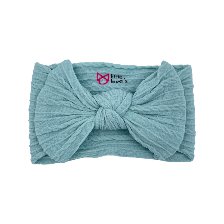 Cable Knit Knot Bows