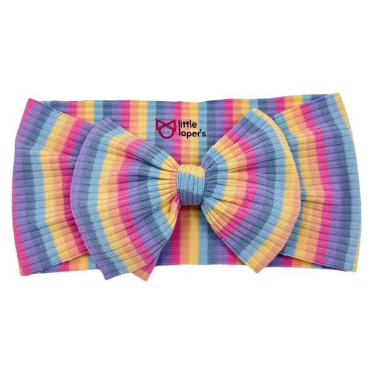 Rainbow Ribbed Stripes Headwrap