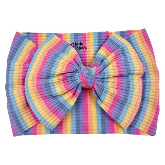 Rainbow Ribbed Stripes Headwrap