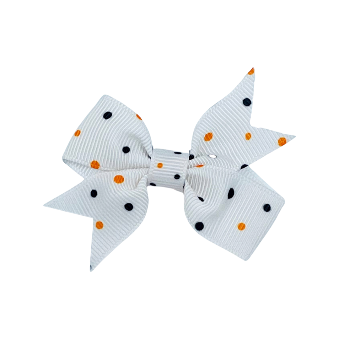 BLACK NYLON HALLOWEEN RIBBON BOWS 2 INCH