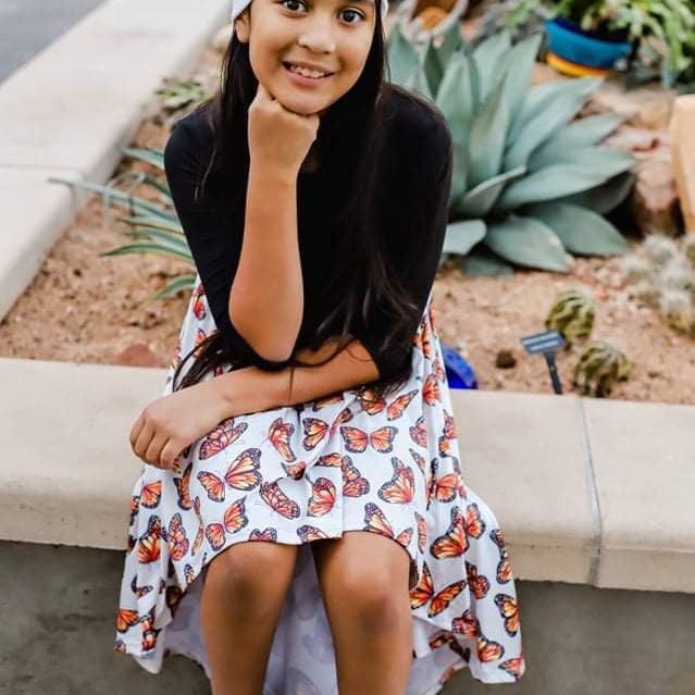 Hi Low Butterfly Twirl Dress