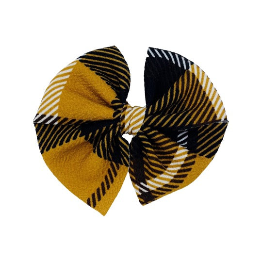 Caramel Winter Plaid Butterfly and Dainty