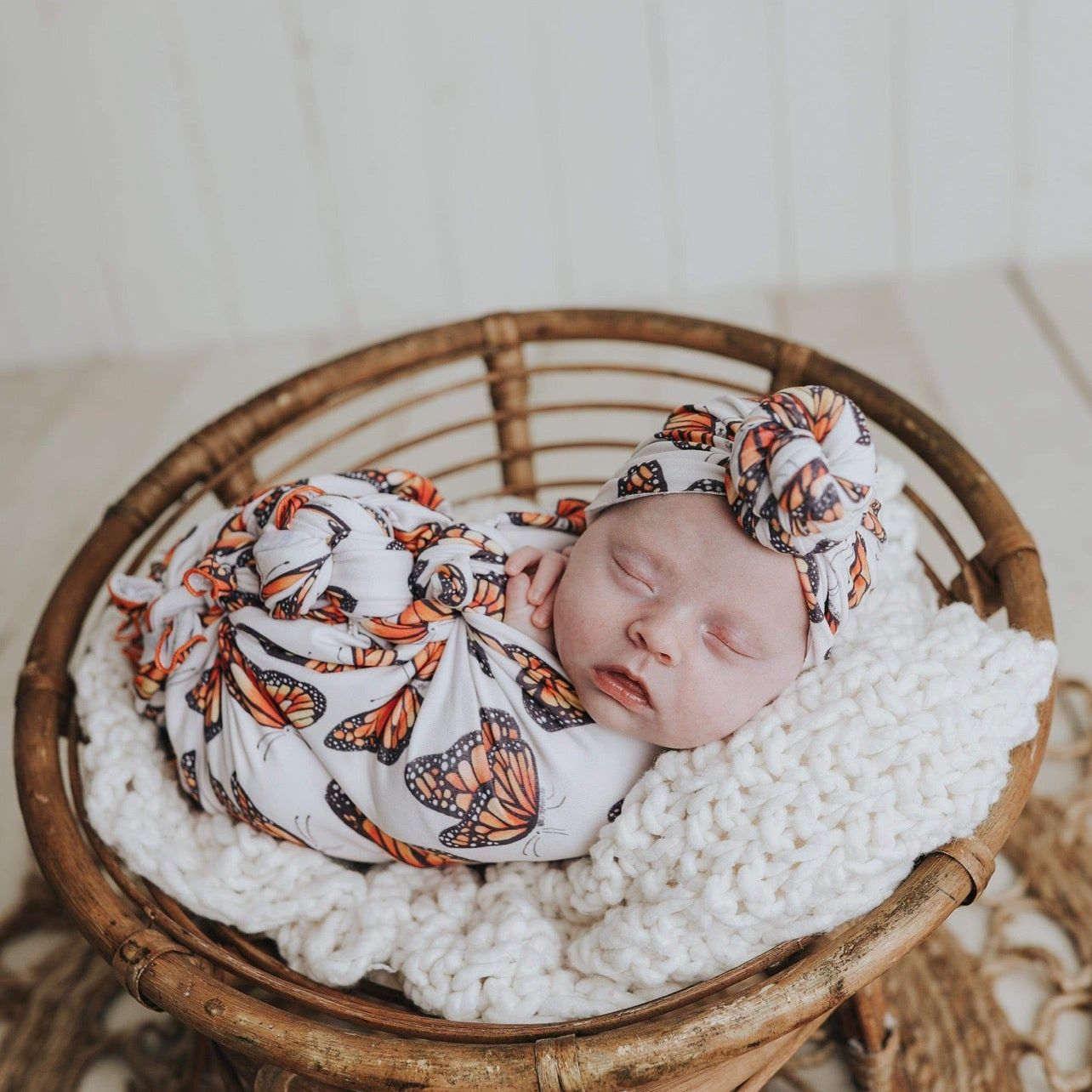 Butterflies Swaddle Blanket Set