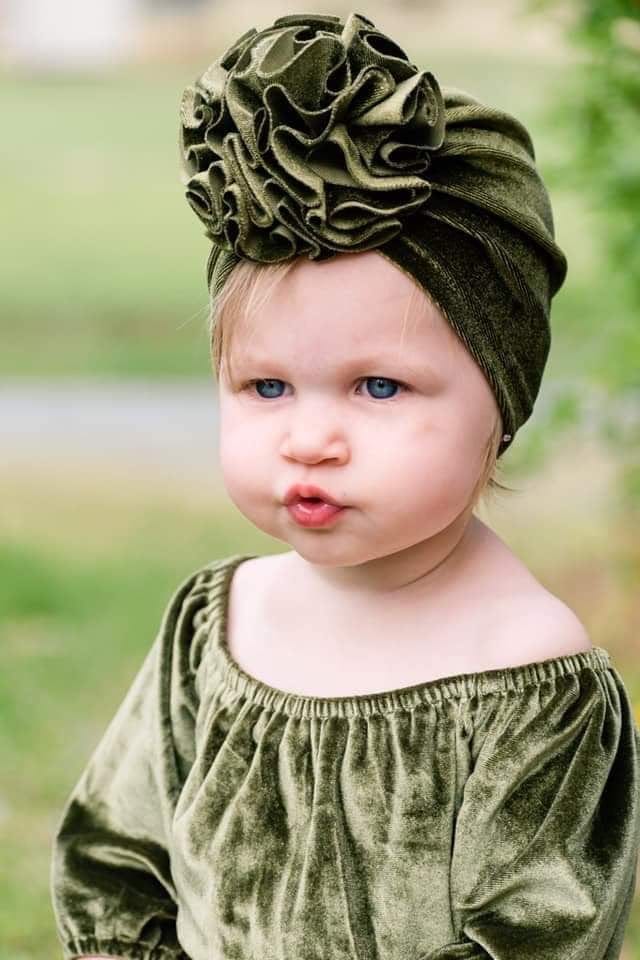 Velvet Bloom Turban