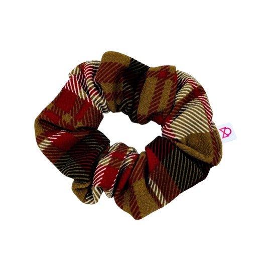 Reindeer Plaid Scrunchie