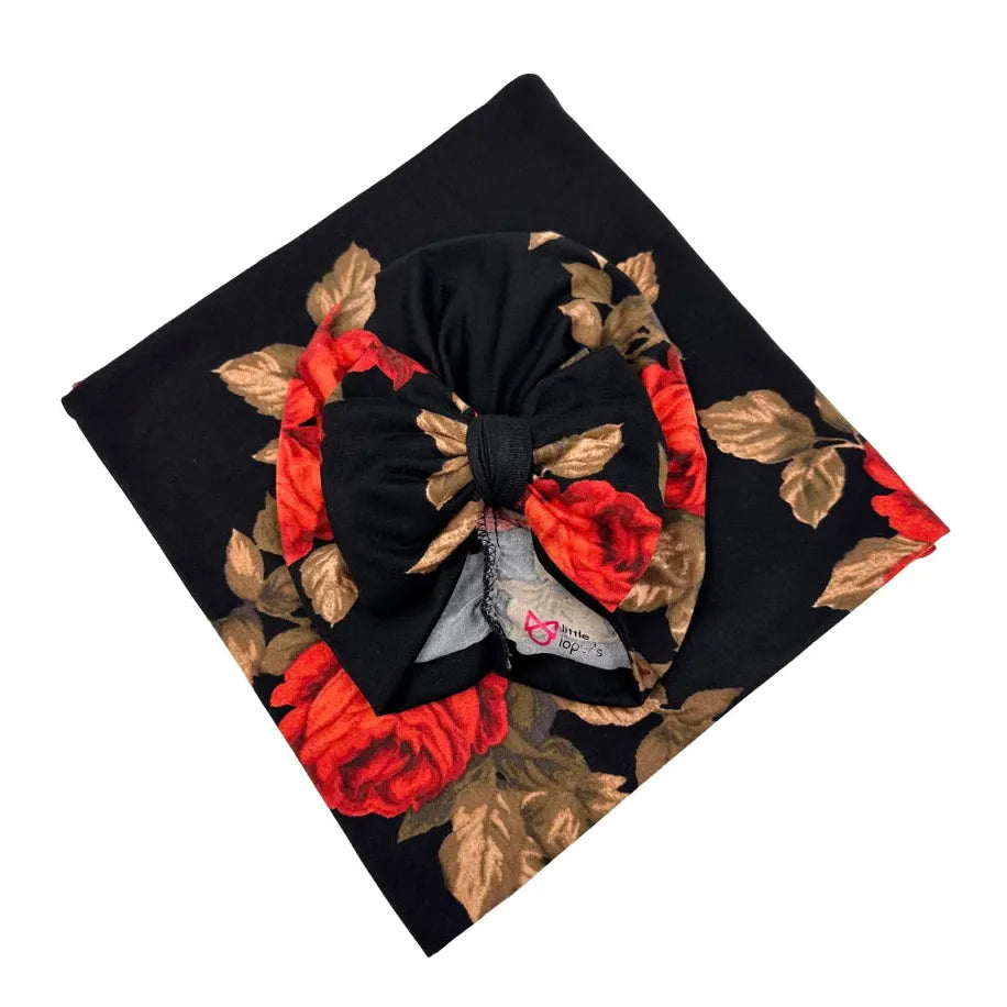 Rose Swaddle Blanket Set