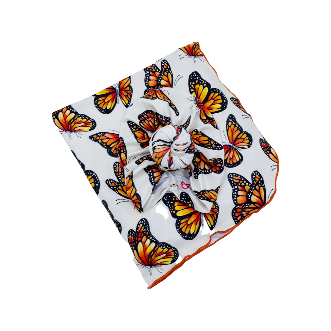 Butterflies Swaddle Blanket Set