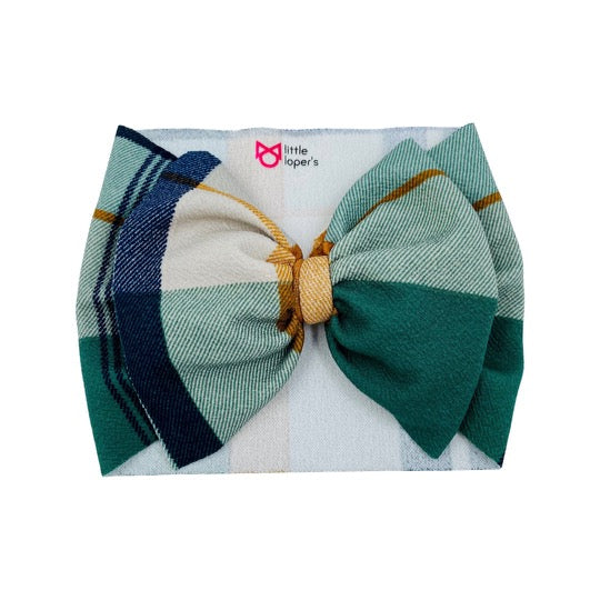 Green Plaid Headwrap
