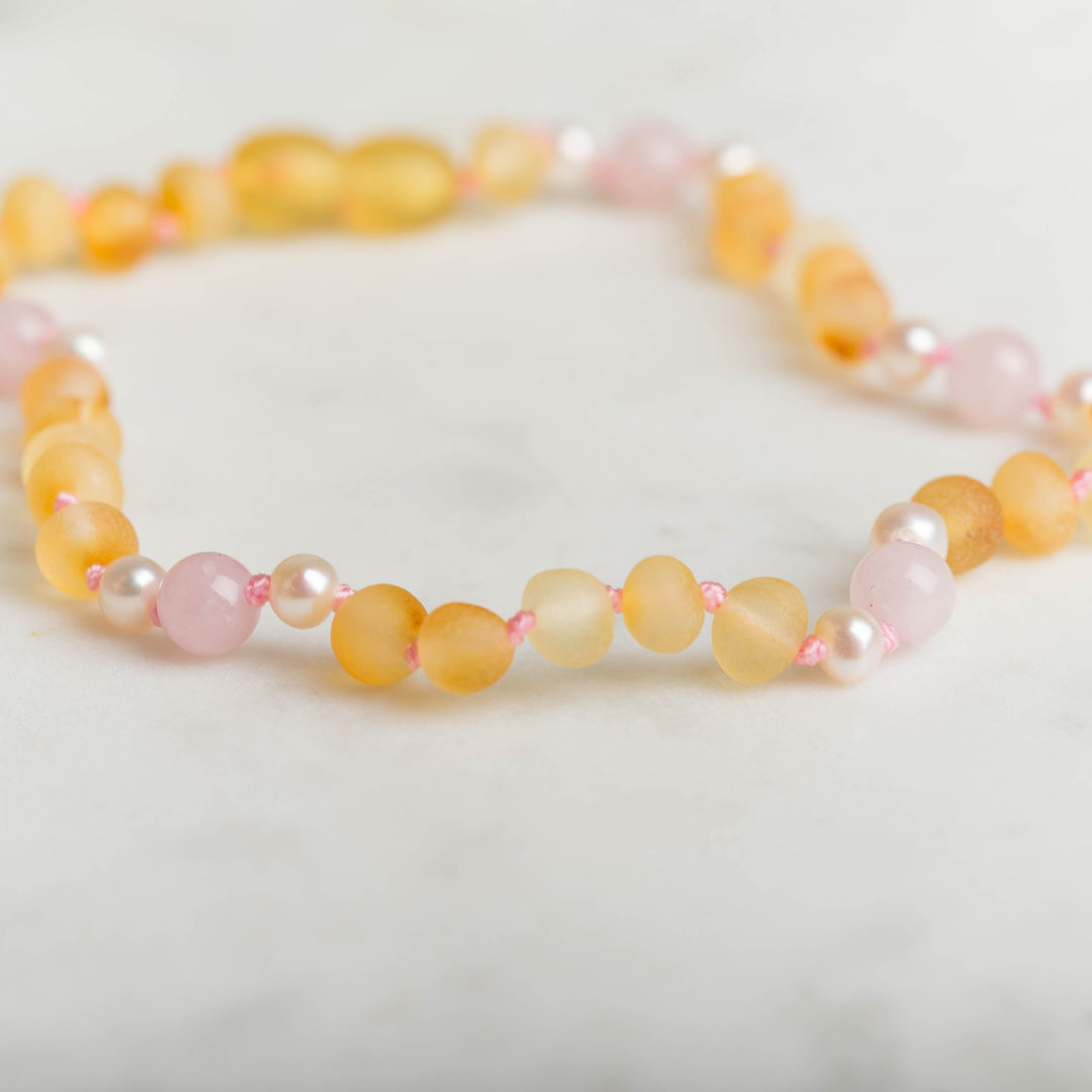 Baltic Amber Teething & Pain Jewelry in 'Elise'