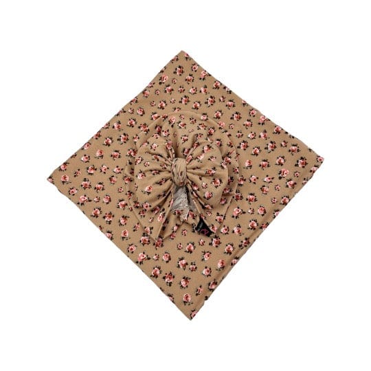 Tan Floral Swaddle Blanket Set