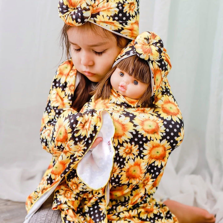Sunflower Swaddle Blanket Set