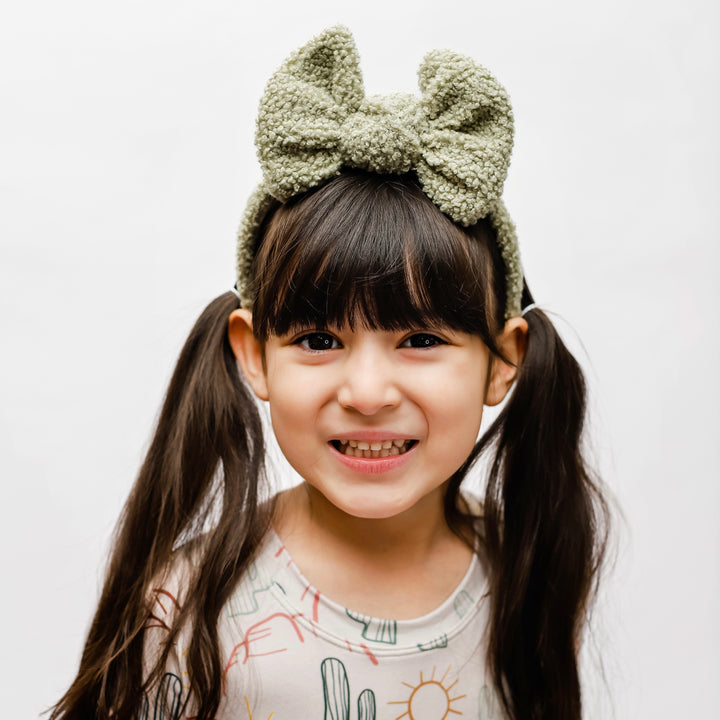 Olive Green Extra Fancy Butterfly Headband