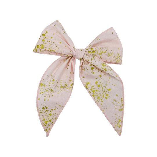 Swanky Bow - Gold Splatter
