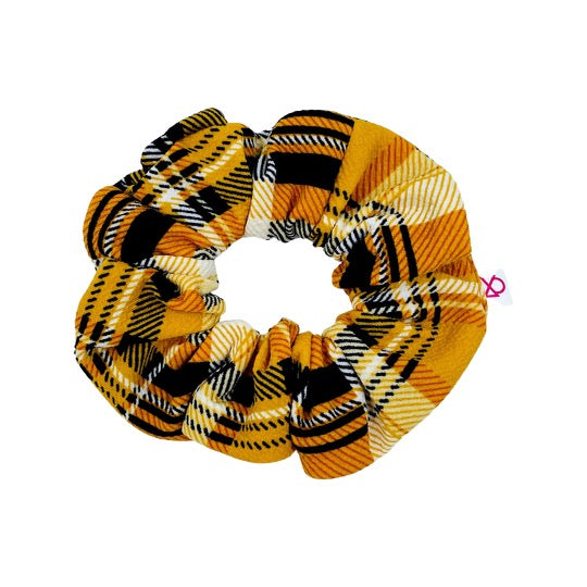 Mustard Plaid Scrunchie