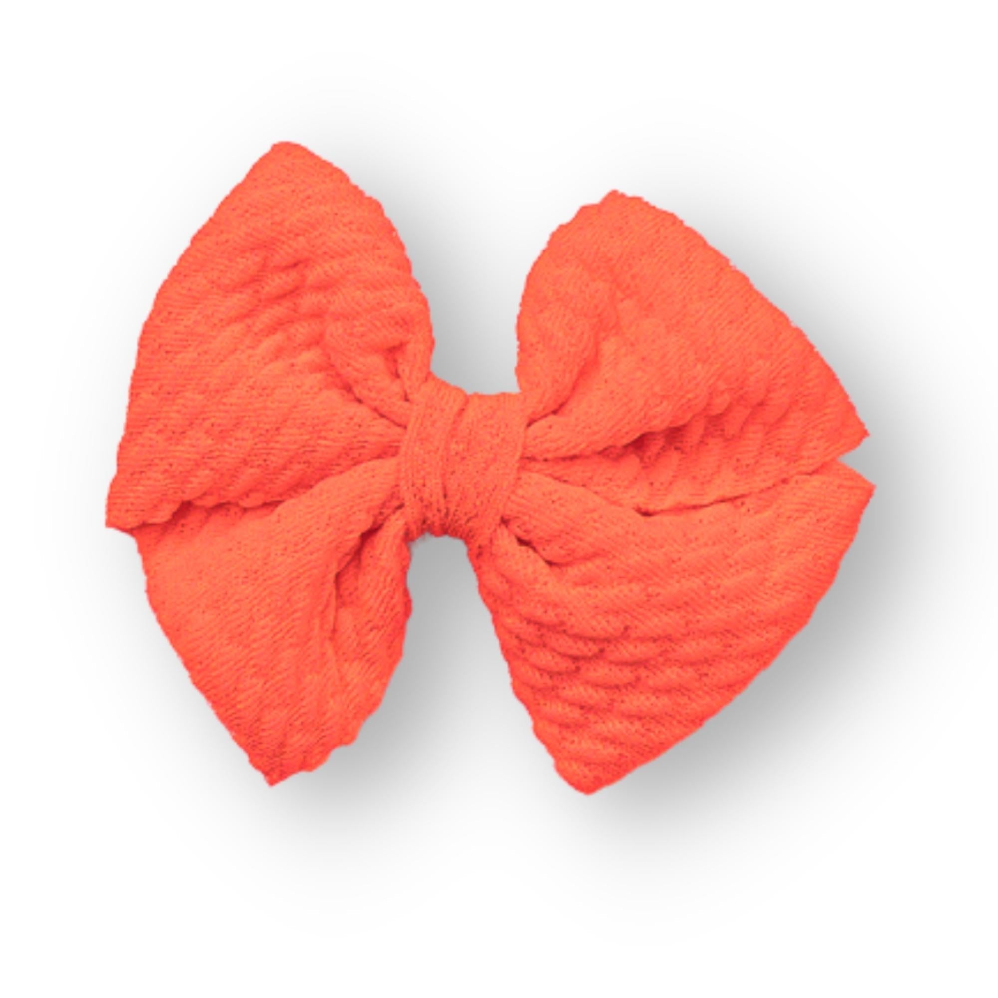 Neon Coral Butterfly and Dainty