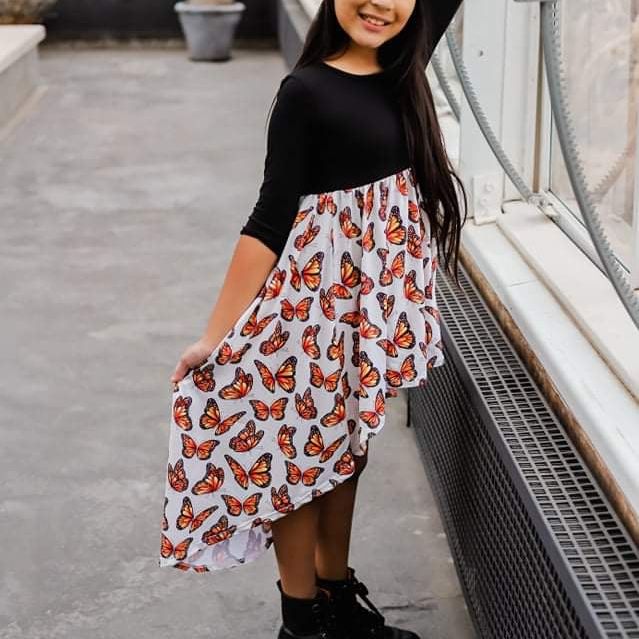 Hi Low Butterfly Twirl Dress